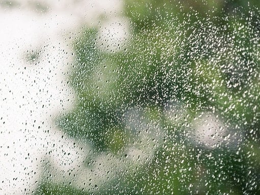 rain on window