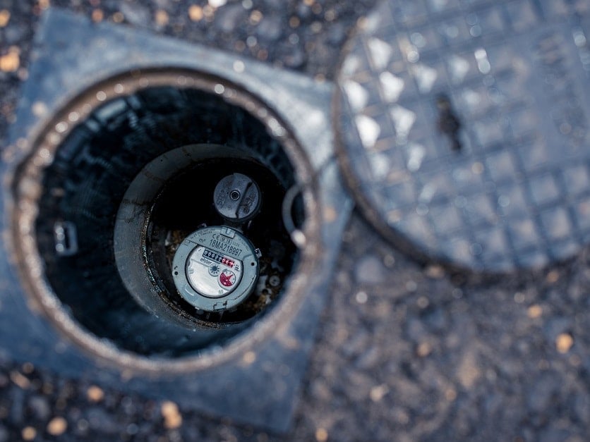 water meter in ground