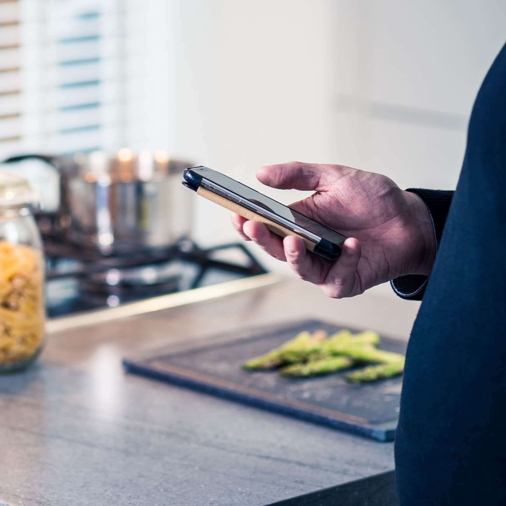mobile phone in hand
